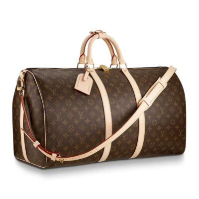 Replica Louis Vuitton Monogram Canvas Keepall Bandouliere 55 M41414